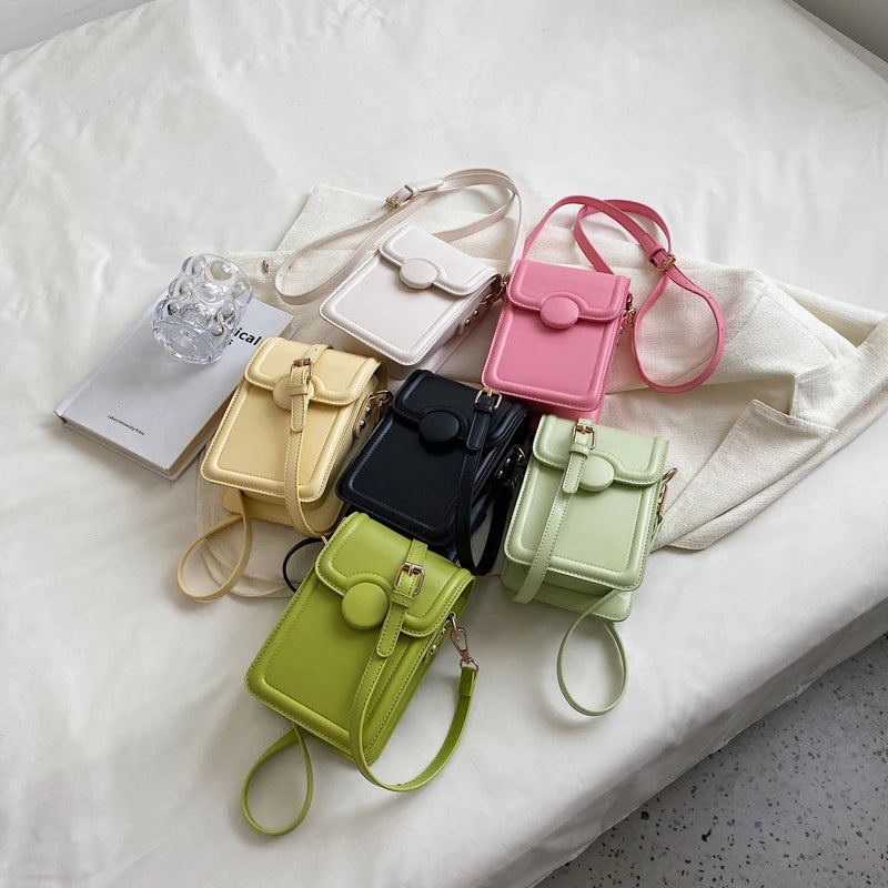 Japan Style Phone MINI Bag High-quality PU Leather Women's Handbag