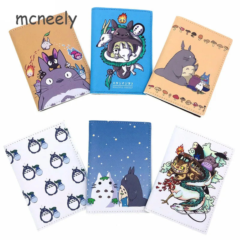 Japanese Cartoon Passport Cover Waterproof Travel Case Holder