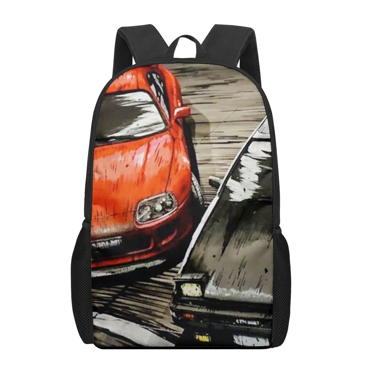 Japan Initial D 3D Print School Backpack Kids Bag Kindergarten