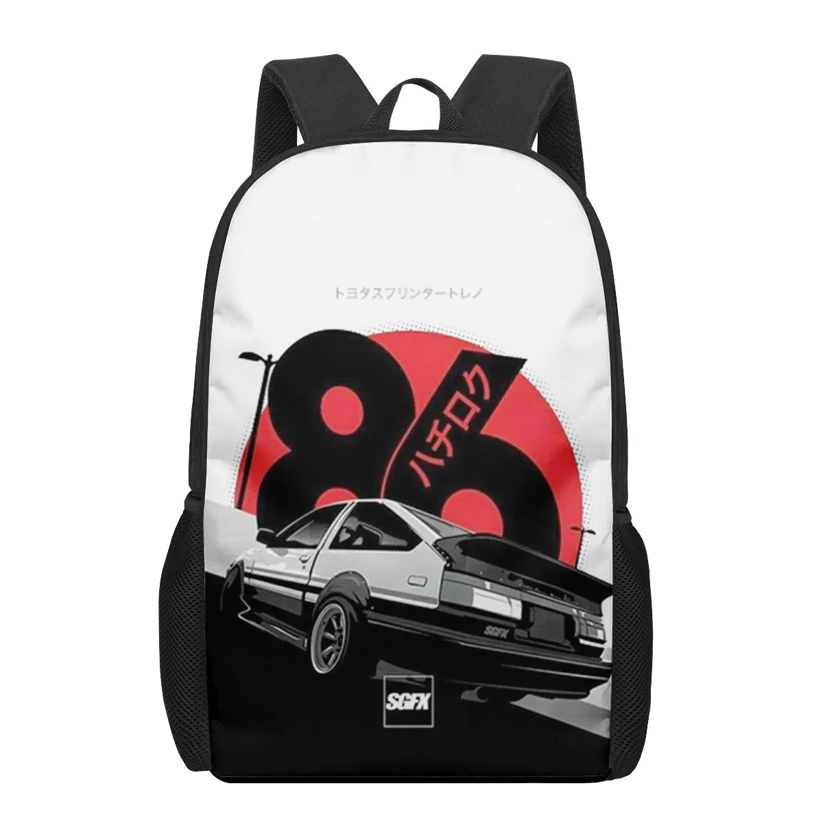 Japan Initial D 3D Print School Backpack Kids Bag Kindergarten