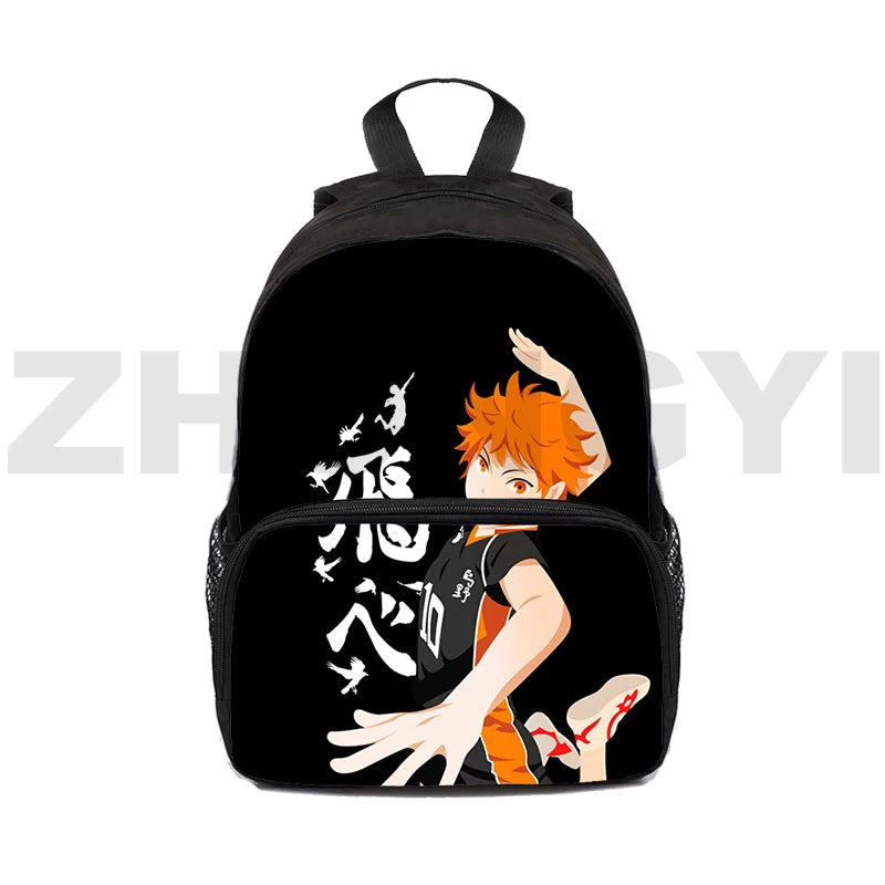 Haikyuu 3D Print Backpack for Kids, Karasuno School Bag, Teen Girls Bookbag