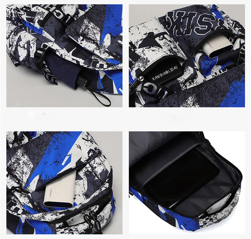 Japanese Anime Teenagers School Backpack Bags Bagpack Boys Girls Rucksack Casual