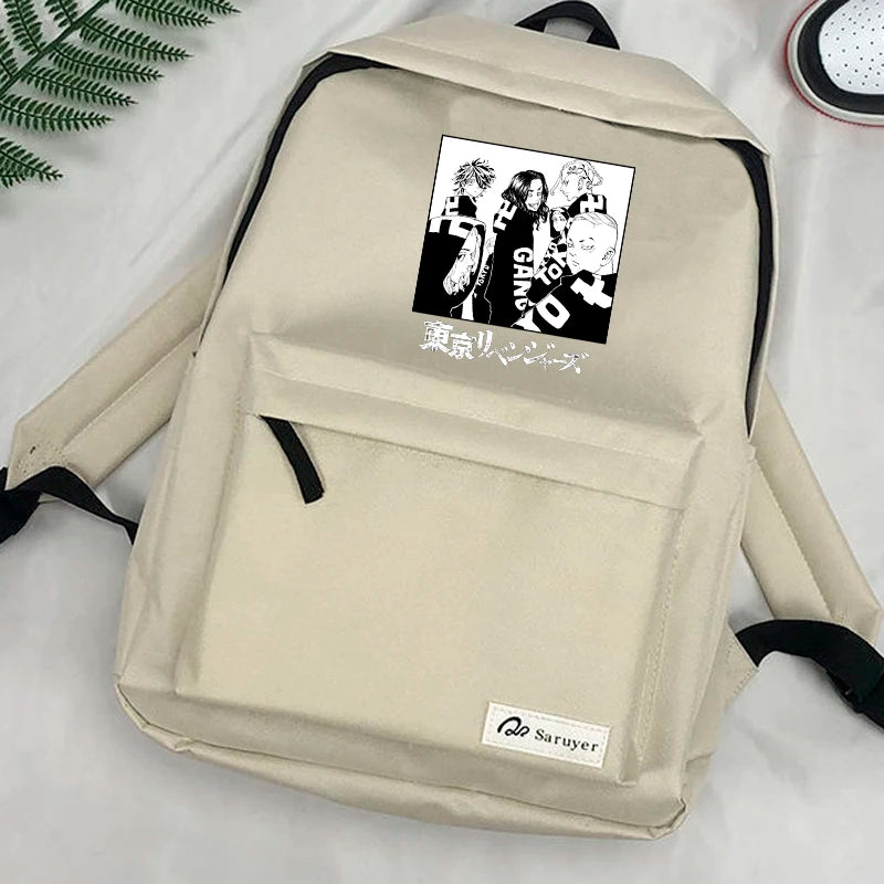 Japanese Anime Tokyo Revengers Backpack for Teens Boys Girls Travel School Bag