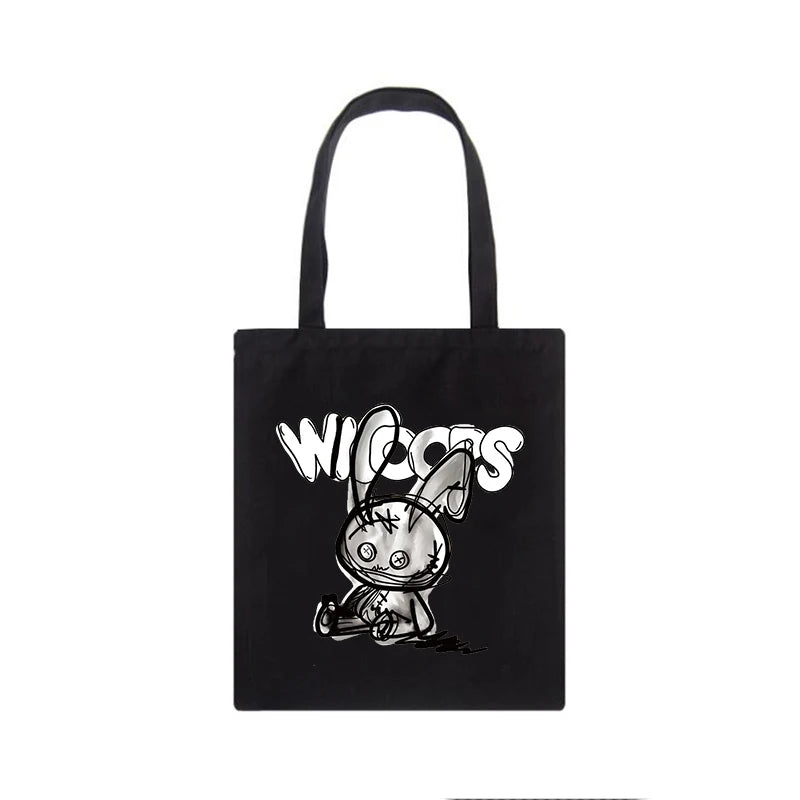 Japanese Anime Women Shoulder Bag Harajuku Canvas Bag Gothic Dark Vintage