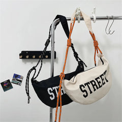 Japanese Canvas Shoulder Crossbody Bag Large Woman Messenger Bags