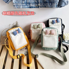 Japanese Canvas Women Bags Harajuku Style Small Square Bag