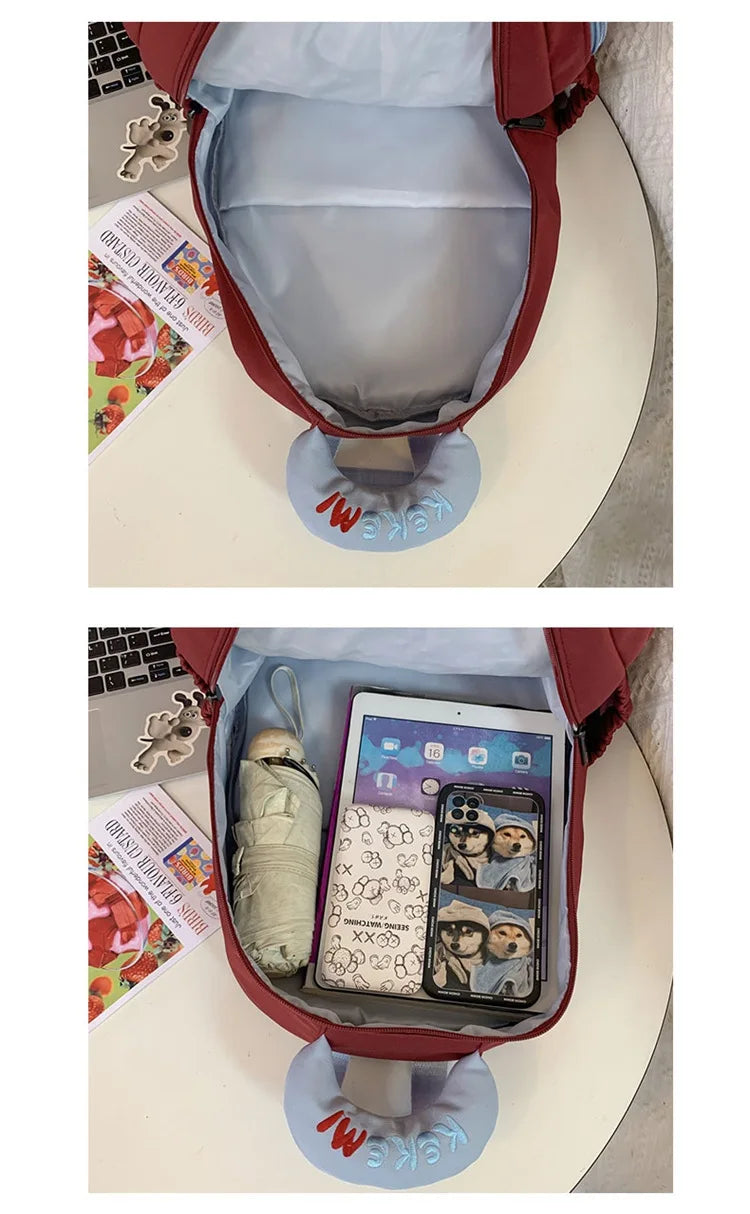 Japanese Casual Girl Backpack Women Large Capacity Travel Waterproof Laptop
