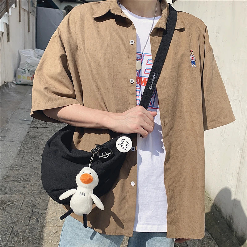Japanese Style Messenger Bag Casual Lazy Ins Couple Bag Shoulder Bag