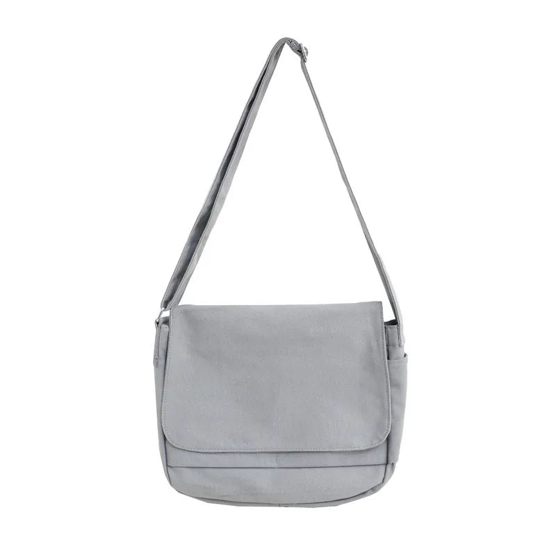 Japanese Cotton Cloth Big Lady Satchels Unisex Cross Body Bag