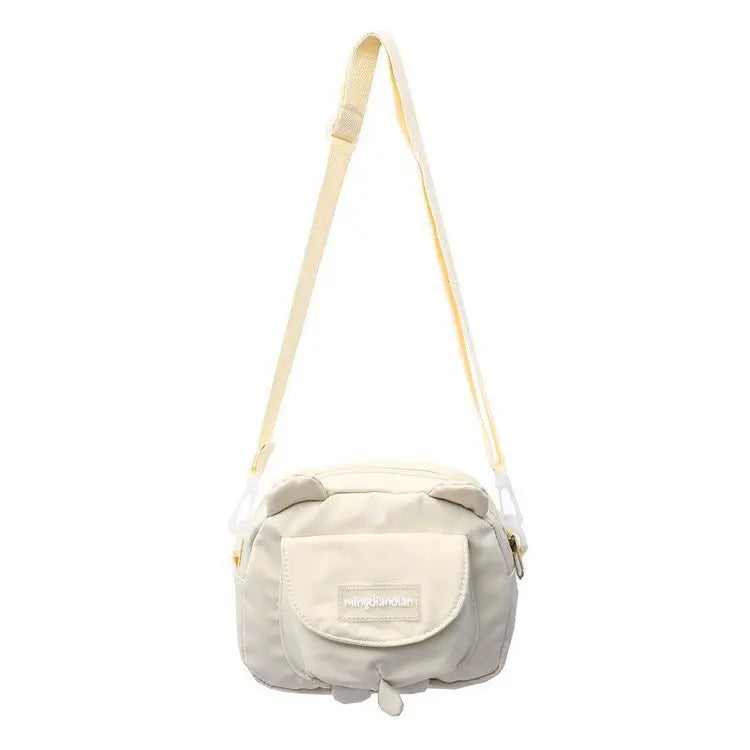Japanese Bear Ears Shaped Crossbody Bag Nylon Student Shoulder Bag