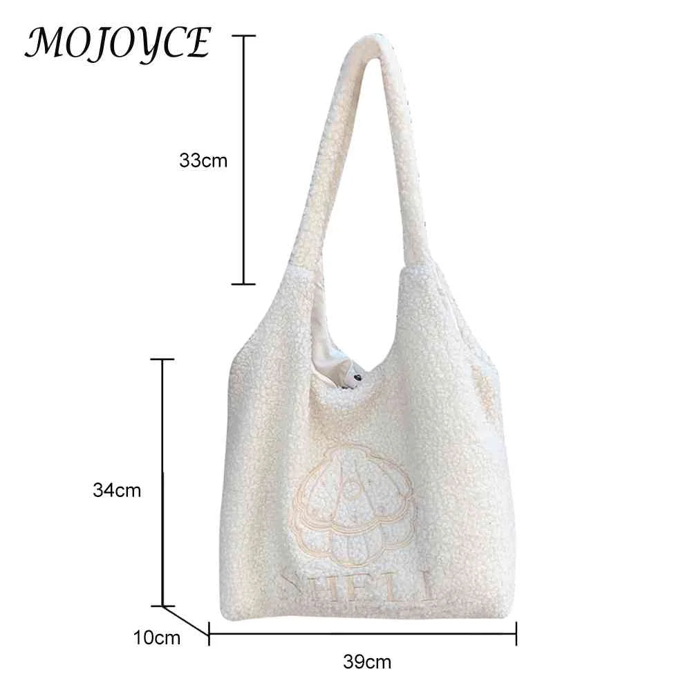 Japanese Cartoon Embroidery Large Capacity Ladies Book Bag