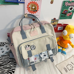 Japanese Women Backpack Preppy Large-capacity Schoolbag Female Messenger Bag Sho