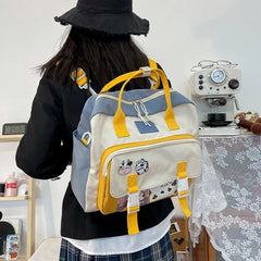 Japanese Women Backpack Preppy Large-capacity Schoolbag Female Messenger Bag Sho