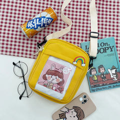 Japanese Women Shoulder Bag Canvas Crossbody Bags For Girls