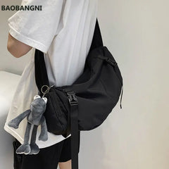 Japanese Nylon Sling Bag Large Capacity Shoulder Handbag