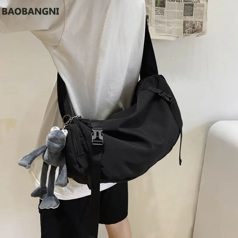 Japanese Nylon Sling Bag Large Capacity Shoulder Handbag
