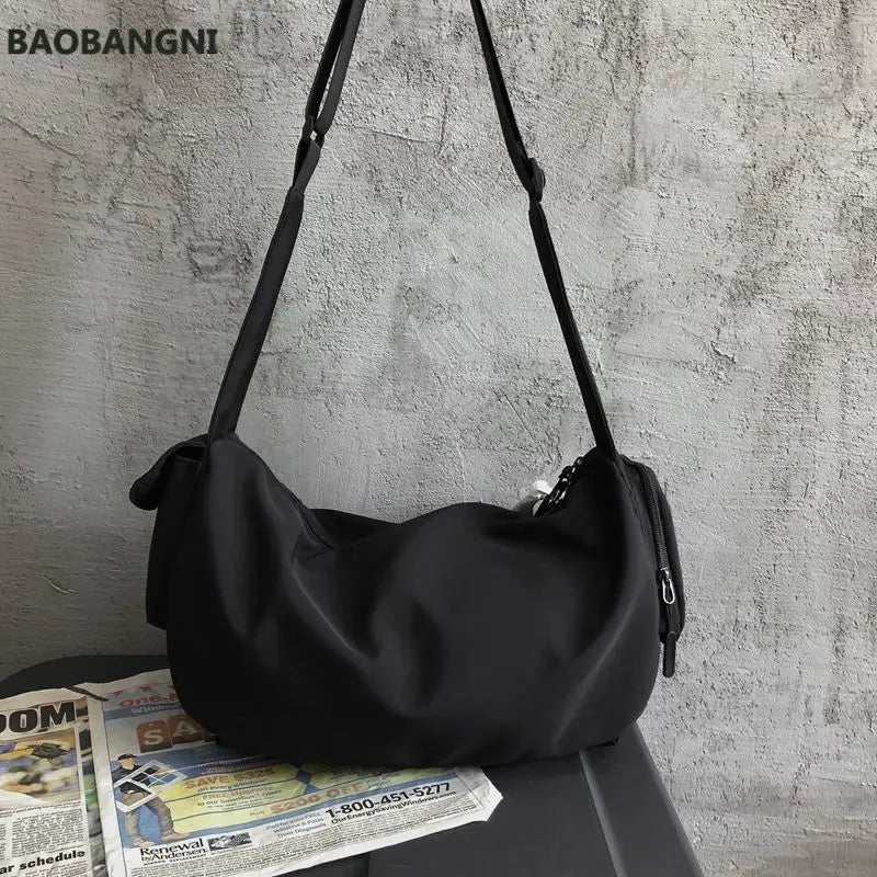 Japanese Nylon Sling Bag Large Capacity Shoulder Handbag