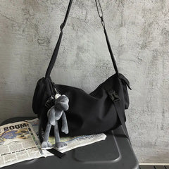 Japanese Nylon Sling Bag Large Capacity Shoulder Handbag