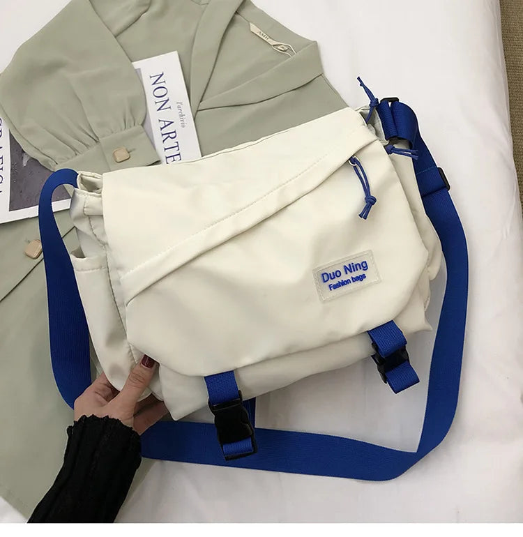 Japanese Harajuku Nylon Messenger Bags for Women High School Girls Shoulder Bag