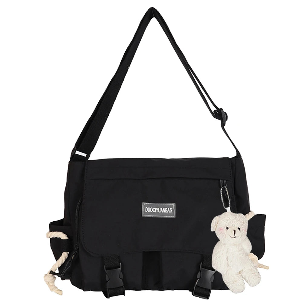 Japanese Harajuku Nylon Messenger Pouch Crossbody Bag