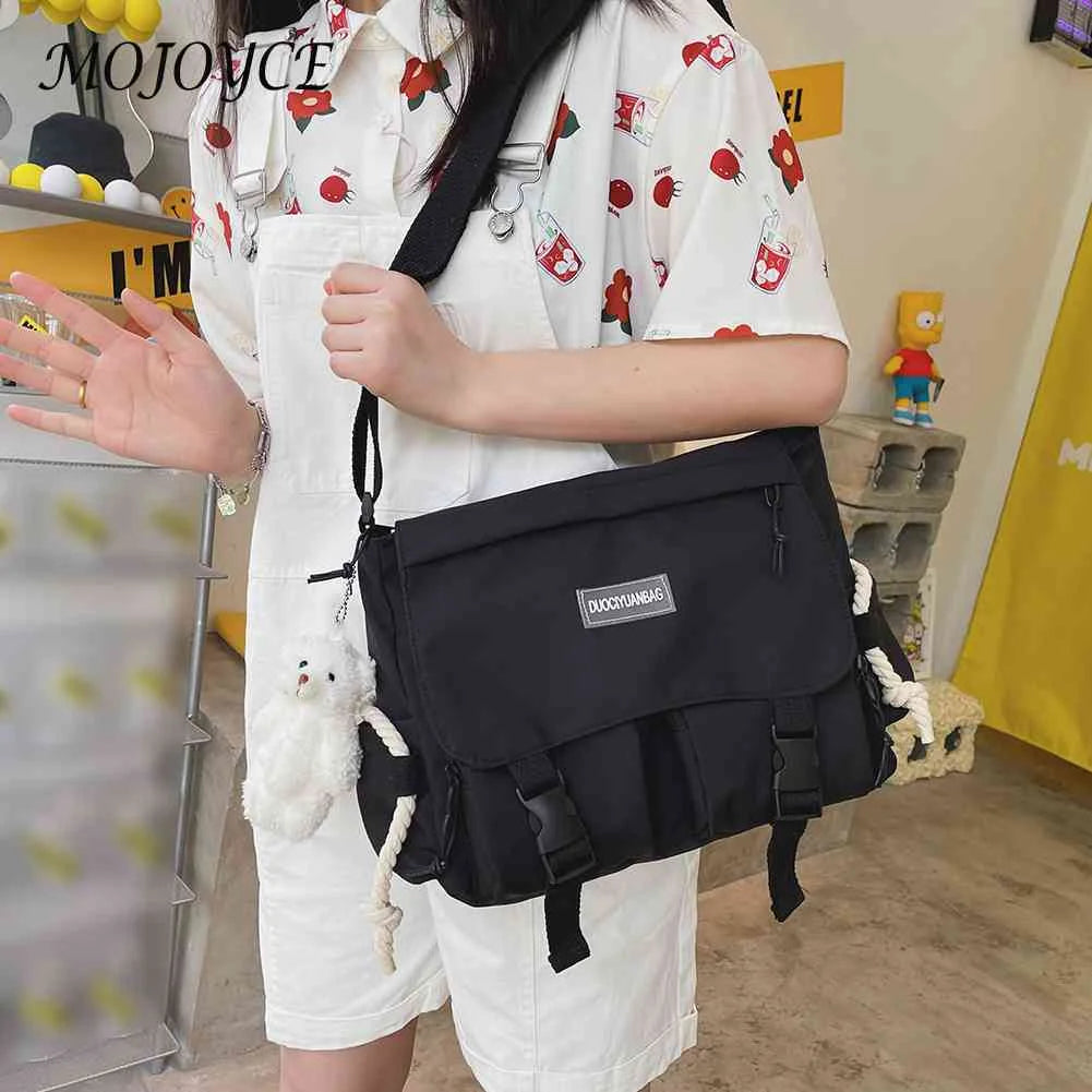 Japanese Harajuku Nylon Messenger Pouch Crossbody Bag