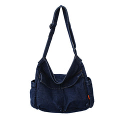 Japanese Harajuku Shoulder Crossbody Bags Retro Denim Handbag Large Capacity