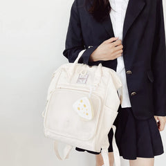 Japanese High School Backpack Teenage Girl Large Capacity Nylon Bookbag Harajuku