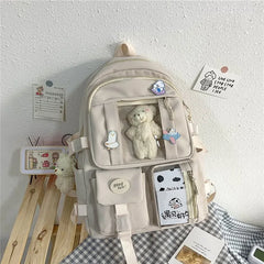 Japanese High School Girls Schoolbags Women Harajuku Bookbags Large Capacity