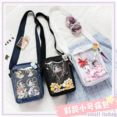 Japanese Itabag Mini Crossbody Bag PVC Transparent Clear Small For Teens Girls