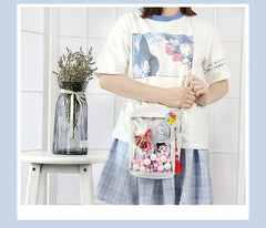 Japanese Itabag Mini Crossbody Bag PVC Transparent Clear Small For Teens Girls