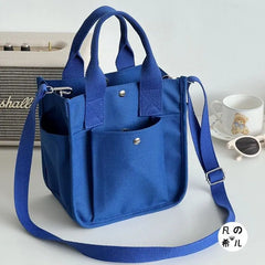 Japanese Canvas Messenger Bag Large Capacity Ladies Tote
