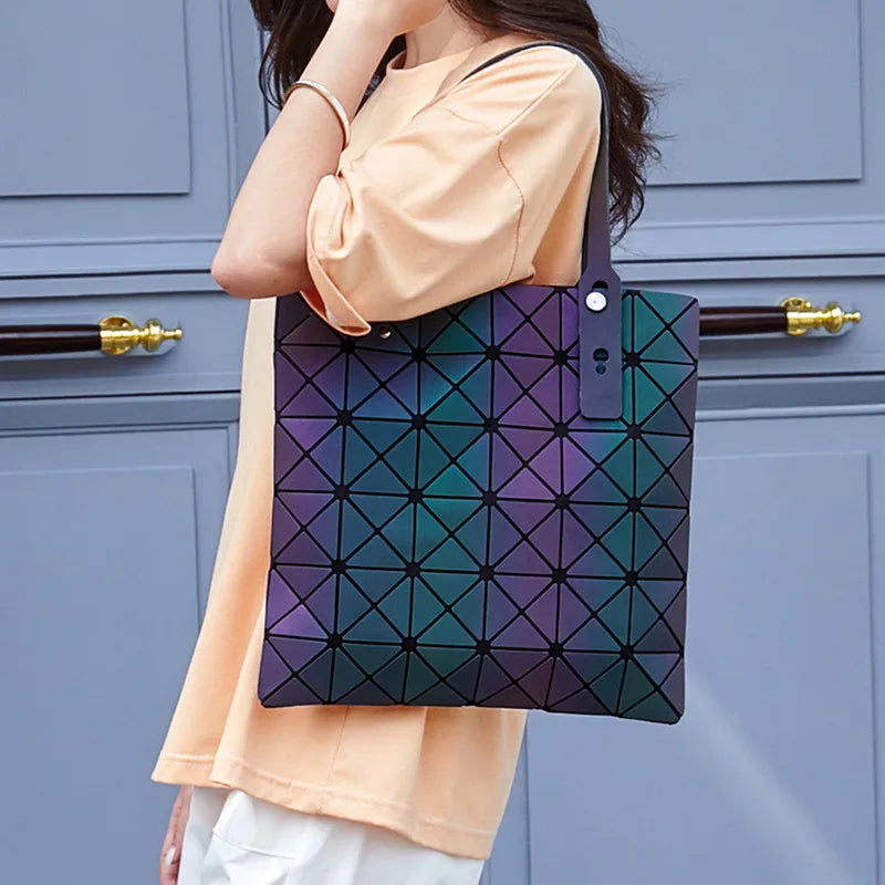 Japanese Women Geometry Shoulder Bags Summer Handbag
