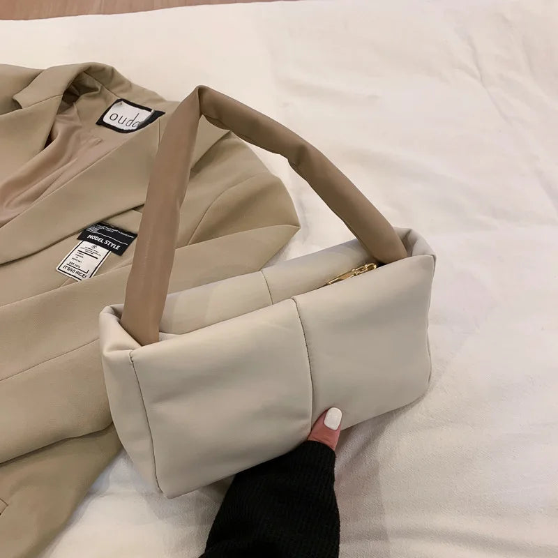 Japanese Macaron PU Leather Small Square Bag Lady Bags Style Shoulder Bag