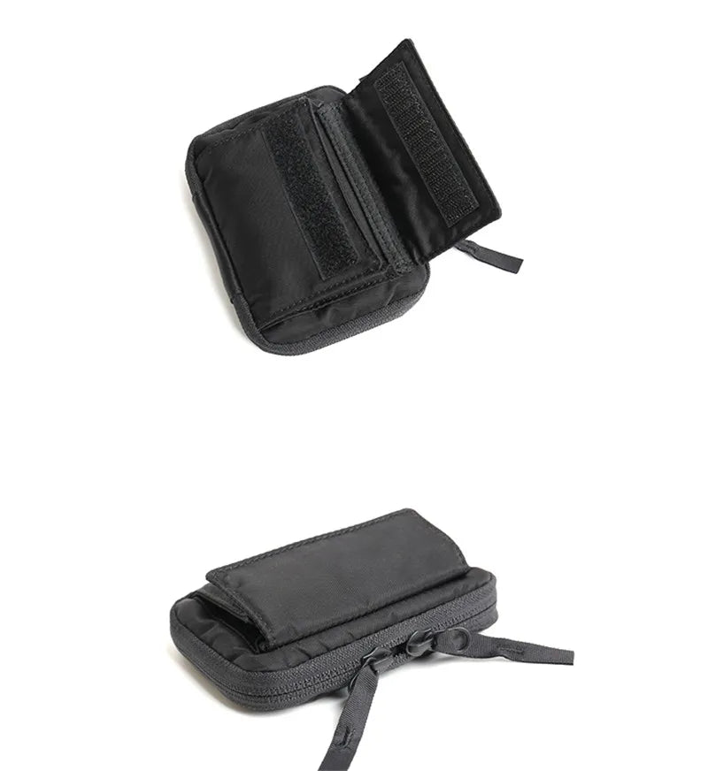 Japanese Men Short Wallet Nylon Cloth Casual Student Wallets Youth Mini Purse