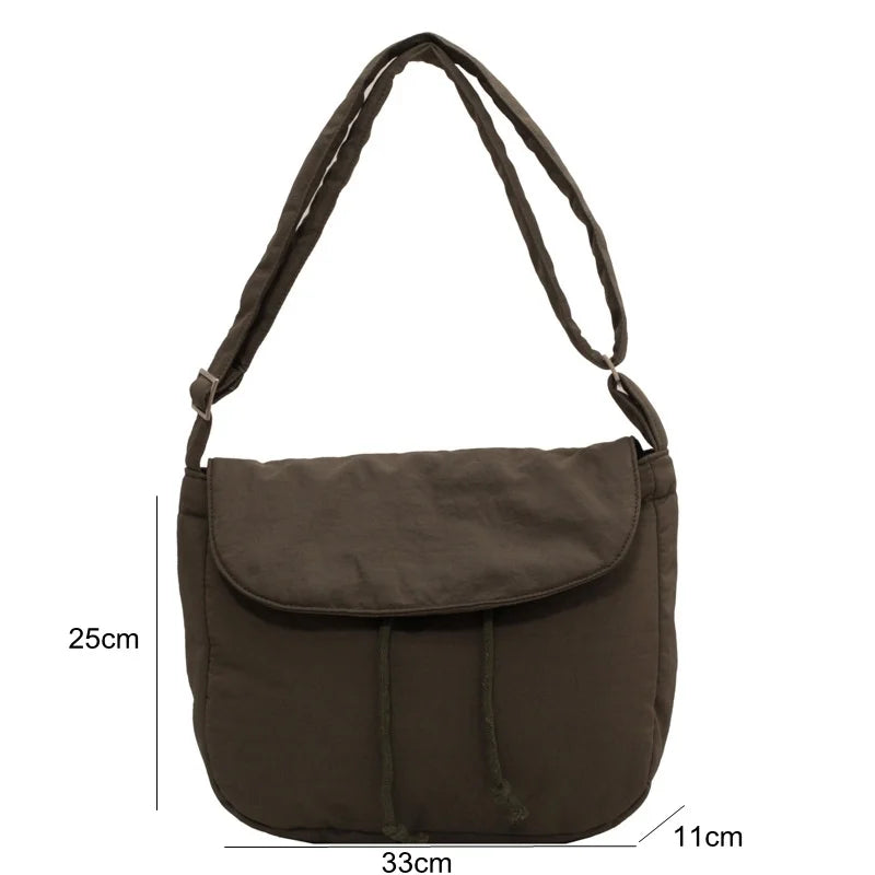 Japanese Postman Bag Female Student Class Crossbody Bags Large Capacity Handbag