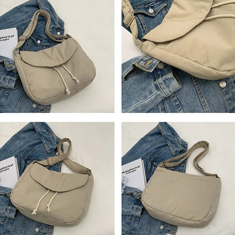 Japanese Postman Bag Female Student Class Crossbody Bags Large Capacity Handbag