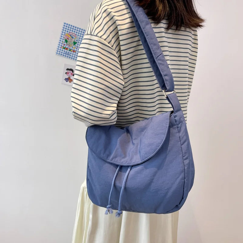 Japanese Postman Bag Female Student Class Crossbody Bags Large Capacity Handbag