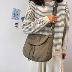 Japanese Postman Bag Female Student Class Crossbody Bags Large Capacity Handbag