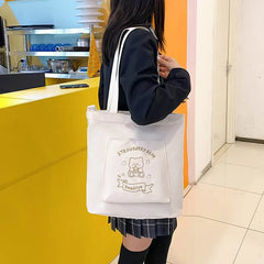 Japanese Preppy Style PVC Transparent Shoulder Bag Tote
