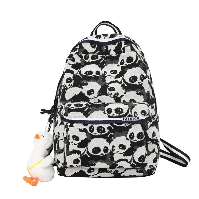 Japanese Second Panda Backpack Teenage School Bags Women Shoulder Bag