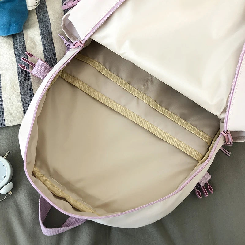 Japanese Style Girl Book Waterproof Nylon Women Backpack