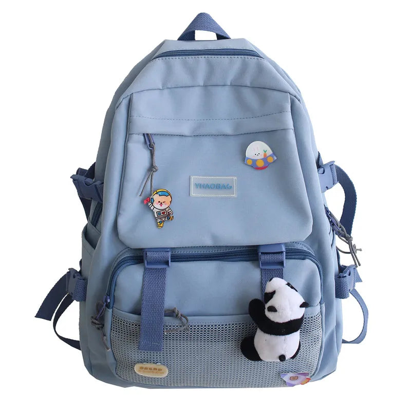 Japanese Style Girl Book Waterproof Nylon Women Backpack