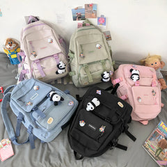 Japanese Style Girl Book Waterproof Nylon Women Backpack