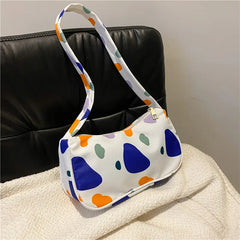 Vintage Japanese Style Cow Pattern Shoulder Bag
