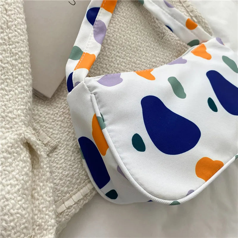 Vintage Japanese Style Cow Pattern Shoulder Bag