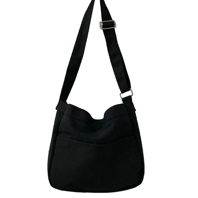 Japanese Style Canvas Shoulder Bag for Women