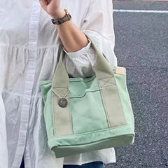 Japanese Canvas Lunch Bag Handbag for Women Tote Bag