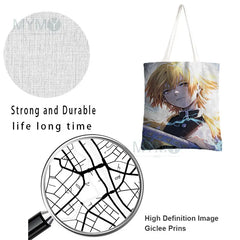 Japanese Ukiyoe Women Shoulder Bags Handbags Canvas Eco Travel School Beach Bag