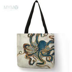 Japanese Ukiyoe Women Shoulder Bags Handbags Canvas Eco Travel School Beach Bag