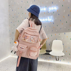 Japanese Women Backpack Travel Couple Bag Waterproof Rucksack